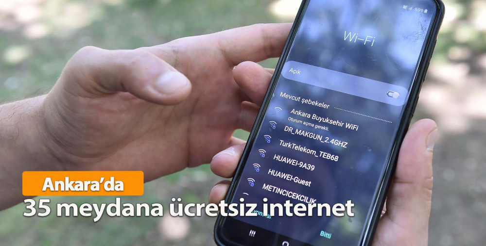 Ankara’da 35 Meydana Ücretsiz İnternet