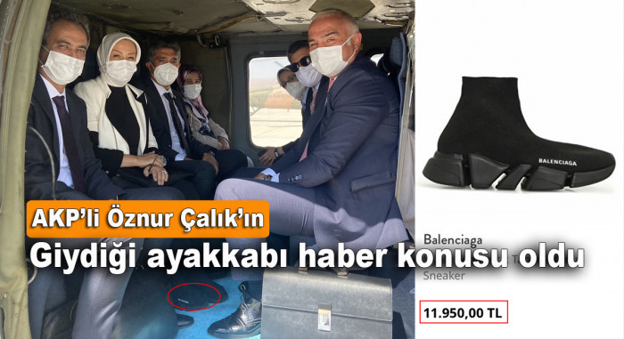 AKP Milletvekili Öznur Çalık'ın giydiği ayakkabı haber konusu oldu
