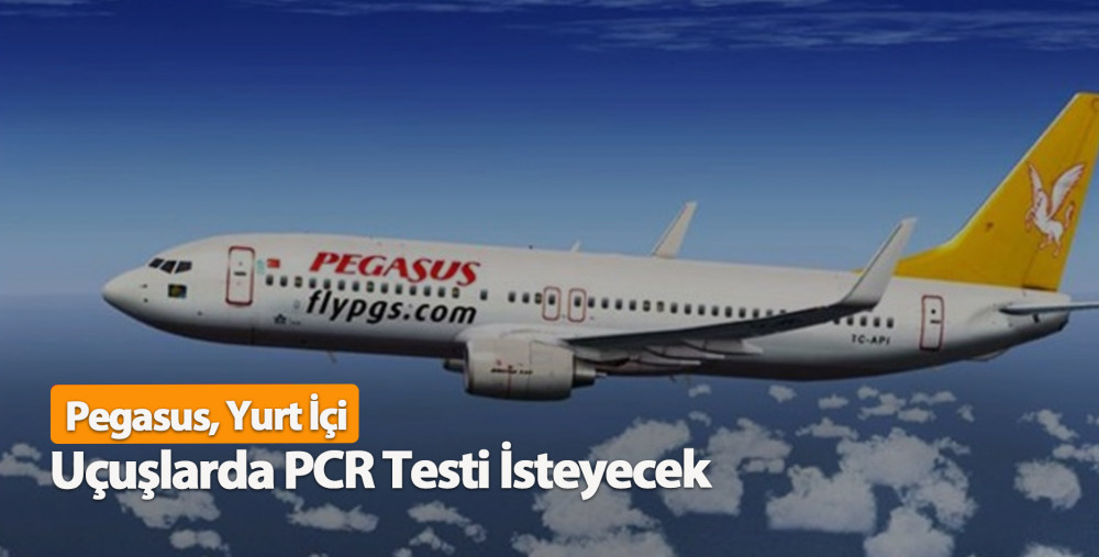 Pegasus, Yurt İçi Uçuşlarda PCR Testi İsteyecek