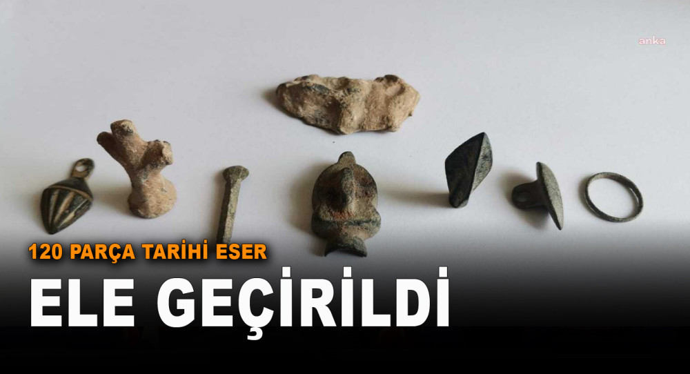 İzmir'de 120 Parça Tarihi Eser Ele Geçirildi