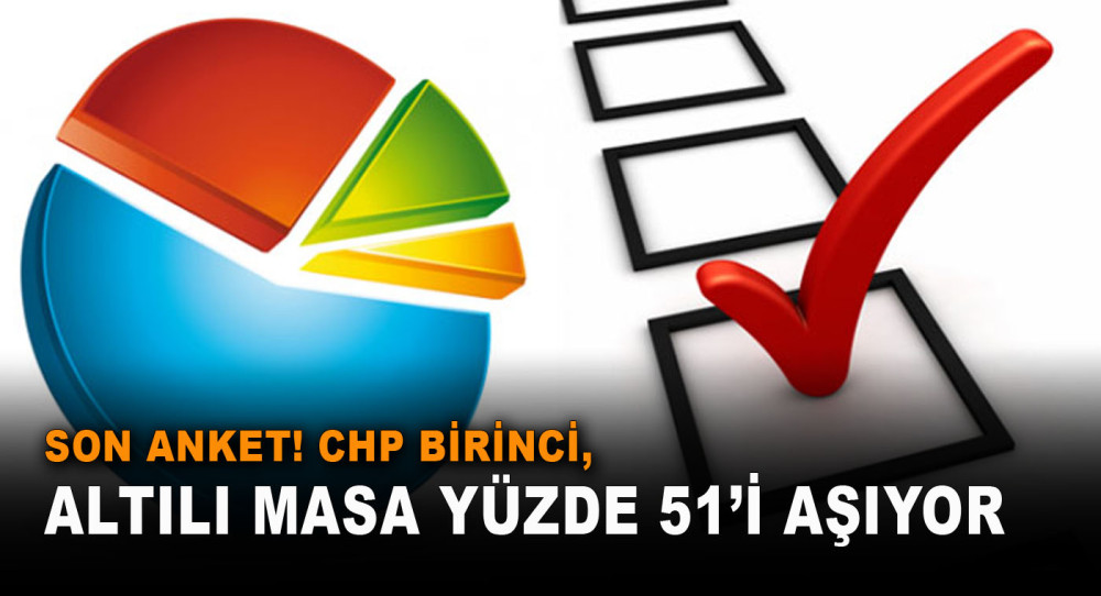 Son Anket! CHP Birinci, Altılı Masa Yüzde 51’i Aşıyor 