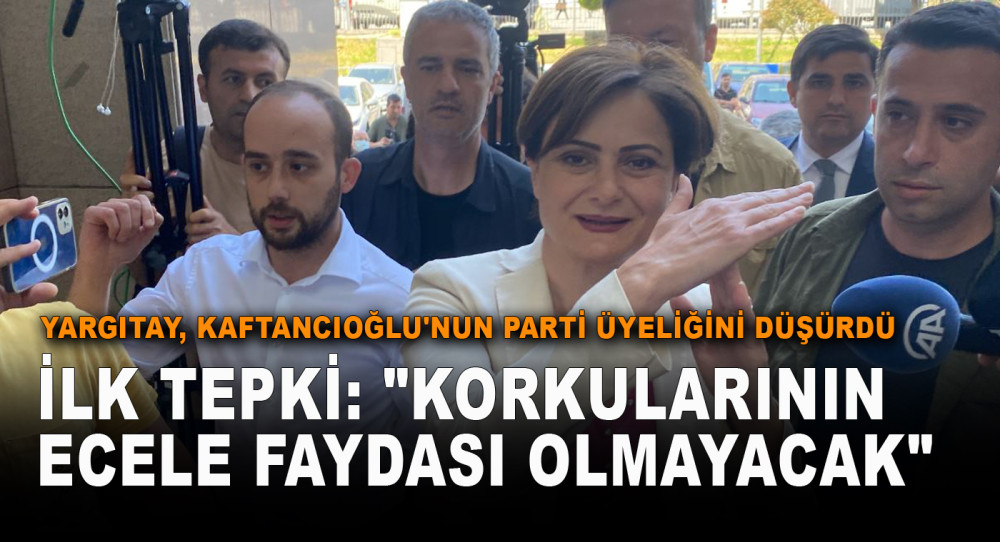 Yargıtay, Kaftancıoğlu'nun Parti Üyeliğini Düşürdü. İlk Tepki: Korkularının Ecele Faydası Olmayacak
