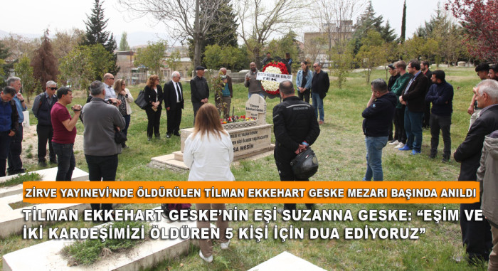 Zirve Yayınevi’nde Öldürülen Tilman Ekkehart Geske Mezarı Başında Anıldı 