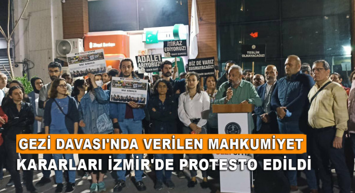 Gezi Davası'nda Verilen Mahkumiyet Kararları İzmir'de Protesto Edildi